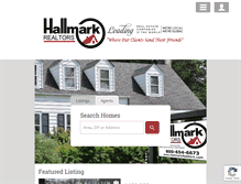 Tablet Screenshot of hallmarkrealtors.com